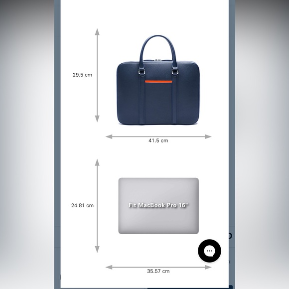 Maverick & Co. Manhattan Leather Briefcase Unisex - Picture 12 of 12